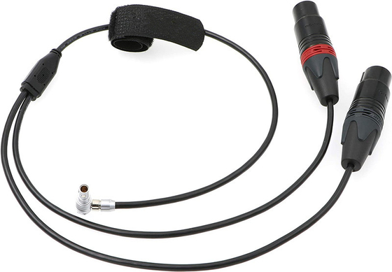Kabel Audio Kamera Lemo 5 Pin Male to Two XLR 3 Pin Female untuk Z CAM E2