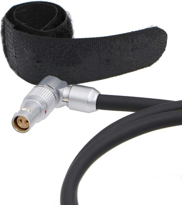 Lemo Rotatable Right Angle 2 Pin Wanita Untuk D-Tap L Tipe Kabel Daya Kamera Untuk Komodo Merah