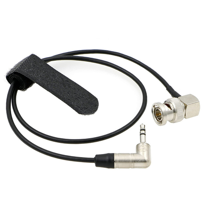 Tentacle sudut kanan 3.5mm TRS ke lurus Audio BNC Timecode Kabel HIFI Majelis