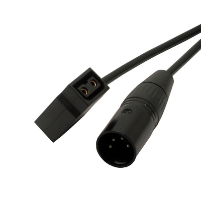 4 Pin Male XLR Connector Cable Untuk 2 Kabel Pin D-Tap Male Dengan Kabel 1M