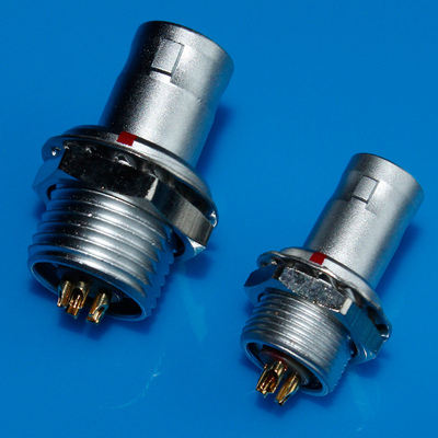 Lemo push pull circular connector FAG colokan tetap dengan solder dan PCB printed circuit style