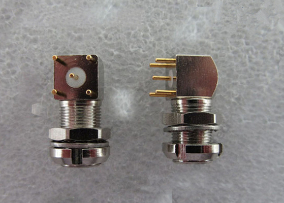 Tahan Tekanan Dorong EPS Konektor Coaxial untuk Printed Circuit Board Mounting