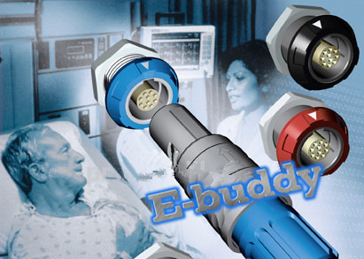 Seri REDEL P Konektor Kabel Lemo Plastik untuk endoskopi industri Konektor medis