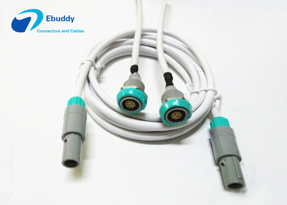 Custom Ten core LEMO Medical Extension Cable untuk mesin rumah sakit