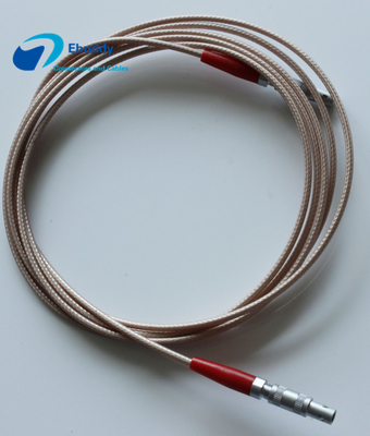 C5-C5 Ultrasonic Probe Kabel Listrik Kustom LEMO FFA 00 250 Connector RG316 Transmisi Sinyal