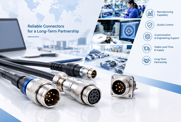 Blog perusahaan terbaru tentang How to Evaluate a Circular Connector Manufacturer for Long-Term Supply?