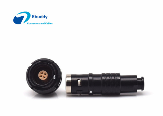 Beli Warna Hitam Plating Lemo Alternatif Push Pull Circular Connectors 0K 4pin Plug And Socket online manufacture