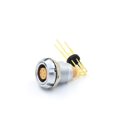 Beli Lemo ECG Elbow PCB Socket Panel Mounted Female Receptacle ECG.1B.306.CLV online manufacture