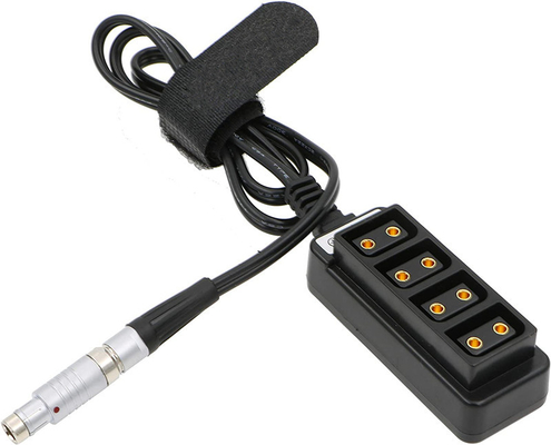 Beli Fischer Male 3 Pin RS ke 4 Port D Tap Female HUB Adapter Splitter Kabel untuk Kamera ARRI pembuatan online