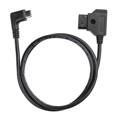 Beli D Ketuk Pria ke USB Tipe C Kamera Sudut Kanan Kabel Daya Untuk V Lock Baterai pembuatan online