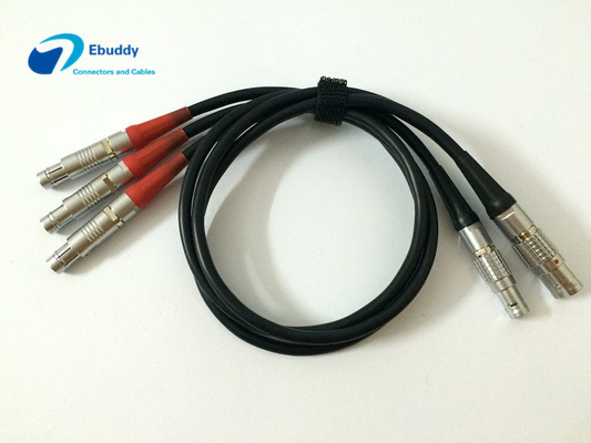 Beli Custom Cable Assembly Service 3 Pin Fischer Untuk 0B 2 Pin Lemo Untuk Bartech / Teradek online manufacture