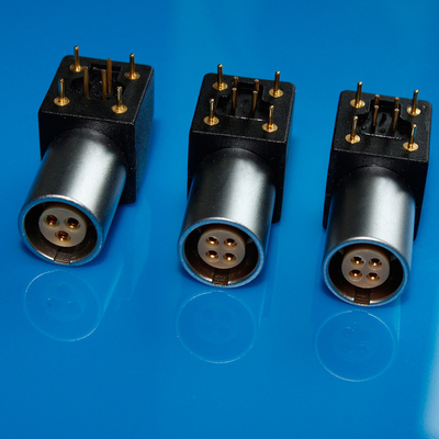 Beli 4pin siku 90 derajat konektor PCB Kompresor layar tercetak Lemo 4pin yang kompatibel Ukuran EPG 0B / 1B / 2B / 3B pembuatan online