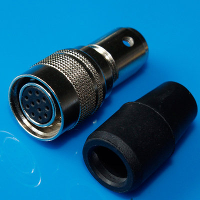 Beli 12 Pin Konektor Wanita HR10A Konektor Mini Audio Lengan Hitam online manufacture