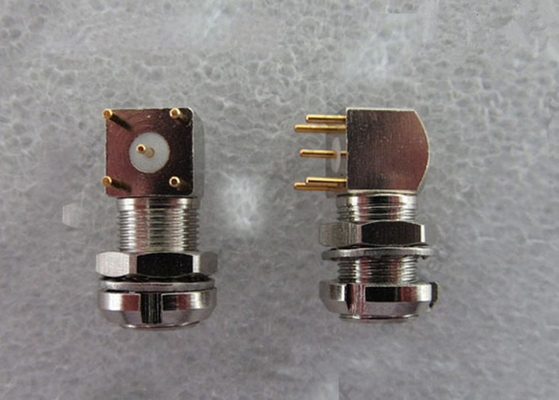 Beli Tahan Tekanan Dorong EPS Konektor Coaxial untuk Printed Circuit Board Mounting pembuatan online