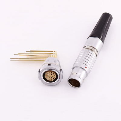 Beli 19pin Siku Hubungi Konektor Lemo B Series untuk Pcb Instal EKG.2B.319.CLV online manufacture