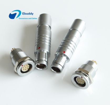 Beli Kontrol Industri Konektor Tarik Dorong Melingkar S / SC / D / DB Tubuh 102 103 Ukuran 2-16 Pin pembuatan online