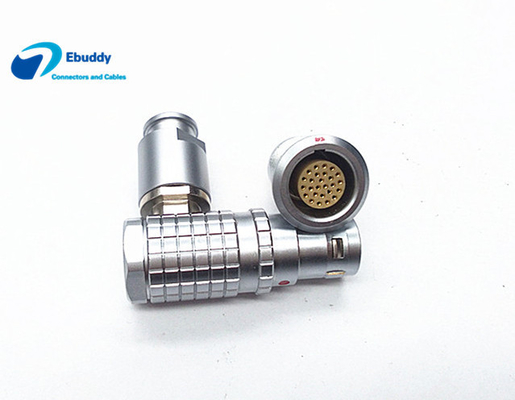 Beli 90 Derajat Sudut Kanan Konektor Kabel Lemo FHG 26 Pin Male Plug Kuningan Konfigurasi online manufacture