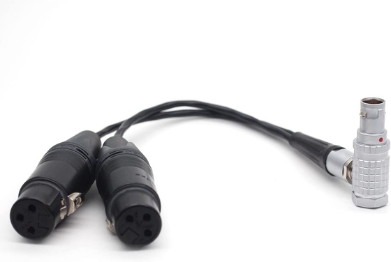 Atomos Lemo 10 Pin Untuk XLR 3 Pin Konektor Wanita Breakout Audio Input Kabel Untuk Shogun Monitor Recorder