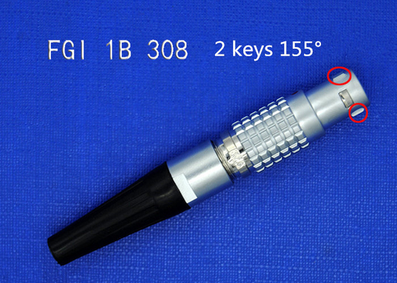 Konektor Kabel Edaran Edaran FGI 1B 308 8 Untuk Kabel Data Leica, 2 Tombol 155 Soket Kabel Derajat
