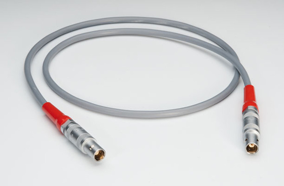 Custom Power Cables Assembly Service Lemo 00 To 00 Kabel Coaxial FFA.00.250 Untuk Probe Ultrasuara