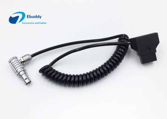 DJI Wireless Ikuti Fokus Motor Power Supply Spring Cable, D-tap Male ke LEMO 6 Pin Male
