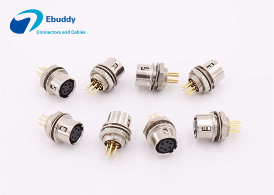 6pin konektor melingkar catu daya kamera CCD soket PCB HR10A-7R-6SB
