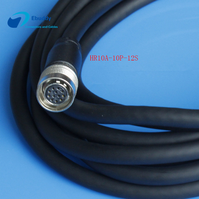 Kabel Koneksi Kamera  12 Pin Terbang Untuk Kamera CCD Power Supply HR10A-10P-12S