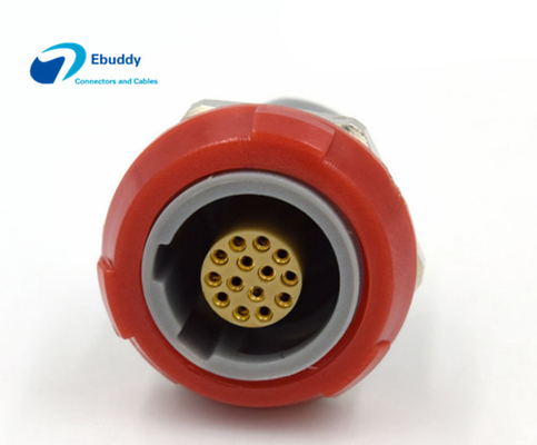 Konektor Plastik Melingkar Medis Socket Redel Kompatibel 1P 14 Pin 2 Keying Female