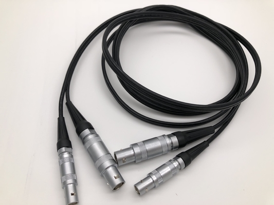 6ft ganda Lemo 0S ke Lemo 01 perakitan kabel custom untuk Ultrasonic probe